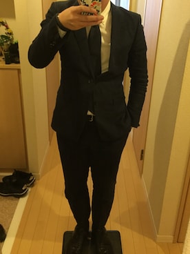 「N.HOOLYWOOD（N.ハリウッド）のアイテム（テーラードジャケット）」を使った、Cさん（メンズ・175cm）の春コーディネート