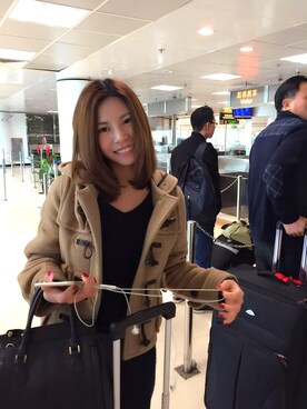 「SNIDEL（スナイデル）のアイテム（ブルゾン）」を使った、Jun.さん（レディース・150cm）の冬コーディネート