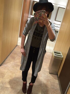 「Dosch（ドスチ）のアイテム（帽子）」を使った、riiano◡̈⃝︎⋆︎*さん（レディース・163cm）の秋コーディネート