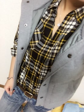 「Dosch（ドスチ）のアイテム（ジャケット/アウター）」を使った、riiano◡̈⃝︎⋆︎*さん（レディース・163cm）の秋コーディネート