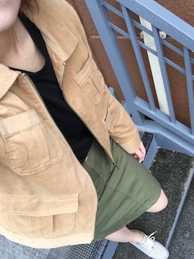「Dosch（ドスチ）のアイテム（Tシャツ/カットソー）」を使った、riiano◡̈⃝︎⋆︎*さん（レディース・163cm）の秋コーディネート