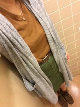 「Dosch（ドスチ）のアイテム（カーディガン/ボレロ）」を使った、riiano◡̈⃝︎⋆︎*さん（レディース・163cm）の秋コーディネート