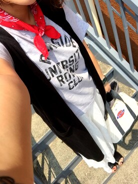 riiano◡̈⃝︎⋆︎*さん(レディース・163cm)の夏コーディネート