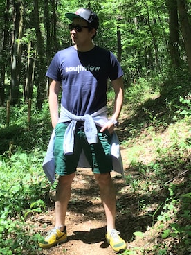 「fuct（ファクト）のアイテム（帽子）」を使った、中井さん（メンズ・170cm）の春コーディネート