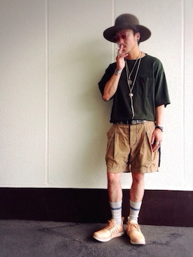 「TAKAHIROMIYASHITATheSoloIst.（タカヒロミヤシタザソロイスト）のアイテム（その他パンツ）」を使った、KEN(GA)さん（メンズ・170cm）の夏コーディネート