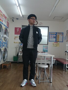 「JOURNAL STANDARD（ジャーナルスタンダード）のアイテム（スタジャン）」を使った、ざキさん-2016さん（メンズ・178cm）の秋コーディネート