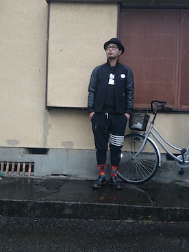 「JOURNAL STANDARD（ジャーナルスタンダード）のアイテム（スタジャン）」を使った、ざキさん-2016さん（メンズ・178cm）の冬コーディネート
