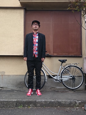 「入学式」｜「アイテム（その他アウター）」を使った、ざキさん-2016さん（メンズ・178cm）の春コーディネート