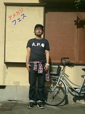 「アメカジフェス～夏の陣～」｜「アイテム（帽子）」を使った、ざキさん-2016さん（メンズ・178cm）の春コーディネート