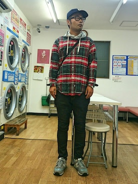 「BEN DAVIS/PROJECT LINE（ベンデイビスプロジェクトライン）のアイテム」を使った、ざキさん-2016さん（メンズ・178cm）の秋コーディネート