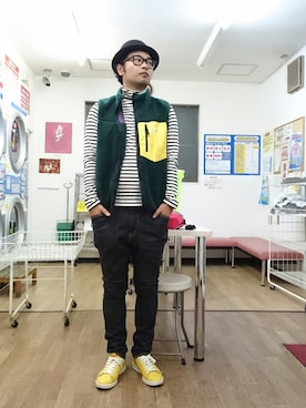 「BEN DAVIS/PROJECT LINE（ベンデイビスプロジェクトライン）のアイテム」を使った、ざキさん-2016さん（メンズ・178cm）の秋コーディネート