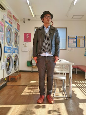 「SHIPS JET BLUE（シップスジェットブルー）のアイテム（ブーツ）」を使った、ざキさん-2016さん（メンズ・178cm）の冬コーディネート