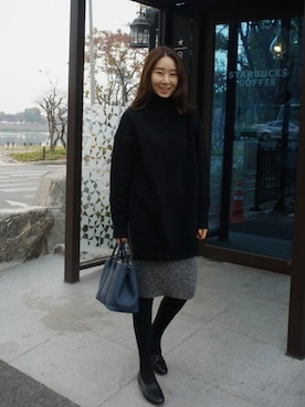 「ルーズフィット」｜holicholicさん（レディース・160cm）の冬コーディネート