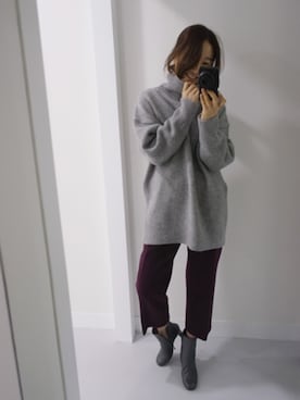 「ルーズフィット」｜holicholicさん（レディース・160cm）の冬コーディネート