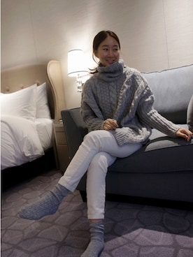 「ルーズフィット」｜holicholicさん（レディース・160cm）の冬コーディネート