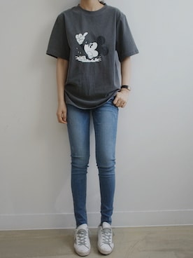 「ミッキー」｜holicholicさん（レディース・160cm）の冬コーディネート
