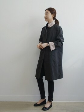 「配色」｜「アイテム（その他アウター）」を使った、holicholicさん（レディース・160cm）の冬コーディネート