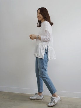 「韓国ファッション」｜holicholicさん（レディース・160cm）の冬コーディネート