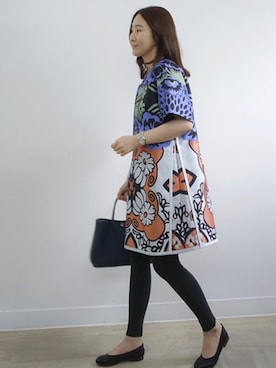 「ルーズフィット」｜「アイテム（ワンピース/ドレス）」を使った、holicholicさん（レディース・160cm）の冬コーディネート