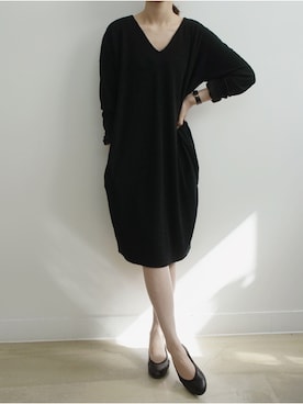 「ルーズフィット」｜「アイテム（ワンピース/ドレス）」を使った、holicholicさん（レディース・160cm）の春コーディネート