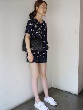 「ドット柄」｜holicholicさん（レディース・160cm）の春コーディネート