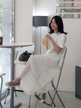 「プリーツ」｜holicholicさん（レディース・160cm）の夏コーディネート