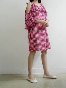 「ショルダーカットアウト」｜holicholicさん（レディース・160cm）の夏コーディネート
