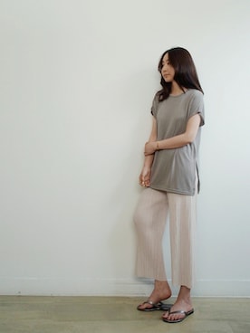 「ガウチョパンツ」｜holicholicさん（レディース・160cm）の夏コーディネート