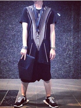 「JULIUS（ユリウス）のアイテム（アクセサリー）」を使った、けろさん（メンズ・165cm）の春コーディネート