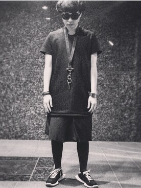 「JULIUS（ユリウス）のアイテム（アクセサリー）」を使った、けろさん（メンズ・165cm）の夏コーディネート