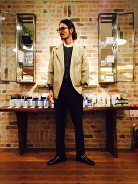 「shirts．（シャツ）のアイテム」を使った、otsukiさん（メンズ・184cm）の夏コーディネート