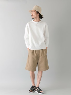 「URBAN RESEARCH（アーバンリサーチ）のアイテム（サンダル）」を使った、otsukiさん（メンズ・184cm）の春コーディネート
