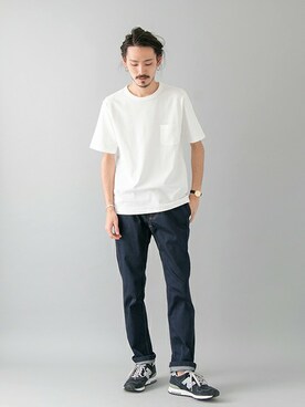 「URBAN RESEARCH（アーバンリサーチ）のアイテム（スニーカー）」を使った、otsukiさん（メンズ・184cm）の春コーディネート