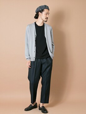 「URBAN RESEARCH（アーバンリサーチ）のアイテム（ハンチング/ベレー帽）」を使った、otsukiさん（メンズ・184cm）の秋コーディネート