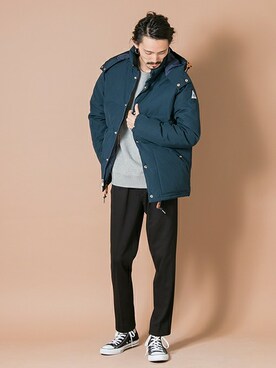 「URBAN RESEARCH（アーバンリサーチ）のアイテム（ダウンジャケット/コート）」を使った、otsukiさん（メンズ・184cm）の秋コーディネート