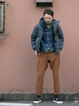 「URBAN RESEARCH（アーバンリサーチ）のアイテム（ダウンジャケット/コート）」を使った、otsukiさん（メンズ・184cm）の冬コーディネート