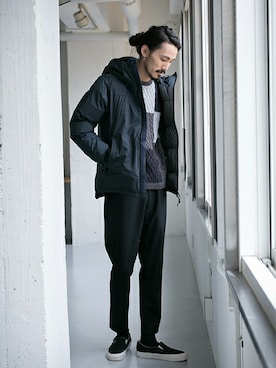 「URBAN RESEARCH（アーバンリサーチ）のアイテム（ダウンジャケット/コート）」を使った、otsukiさん（メンズ・184cm）の冬コーディネート