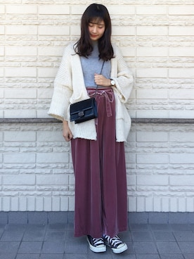 「fd style（エフディ スタイル）のアイテム（バッグ）」を使った、suzyさん（レディース・161cm）の秋コーディネート