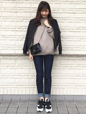 「fd style（エフディ スタイル）のアイテム（バッグ）」を使った、suzyさん（レディース・161cm）の秋コーディネート