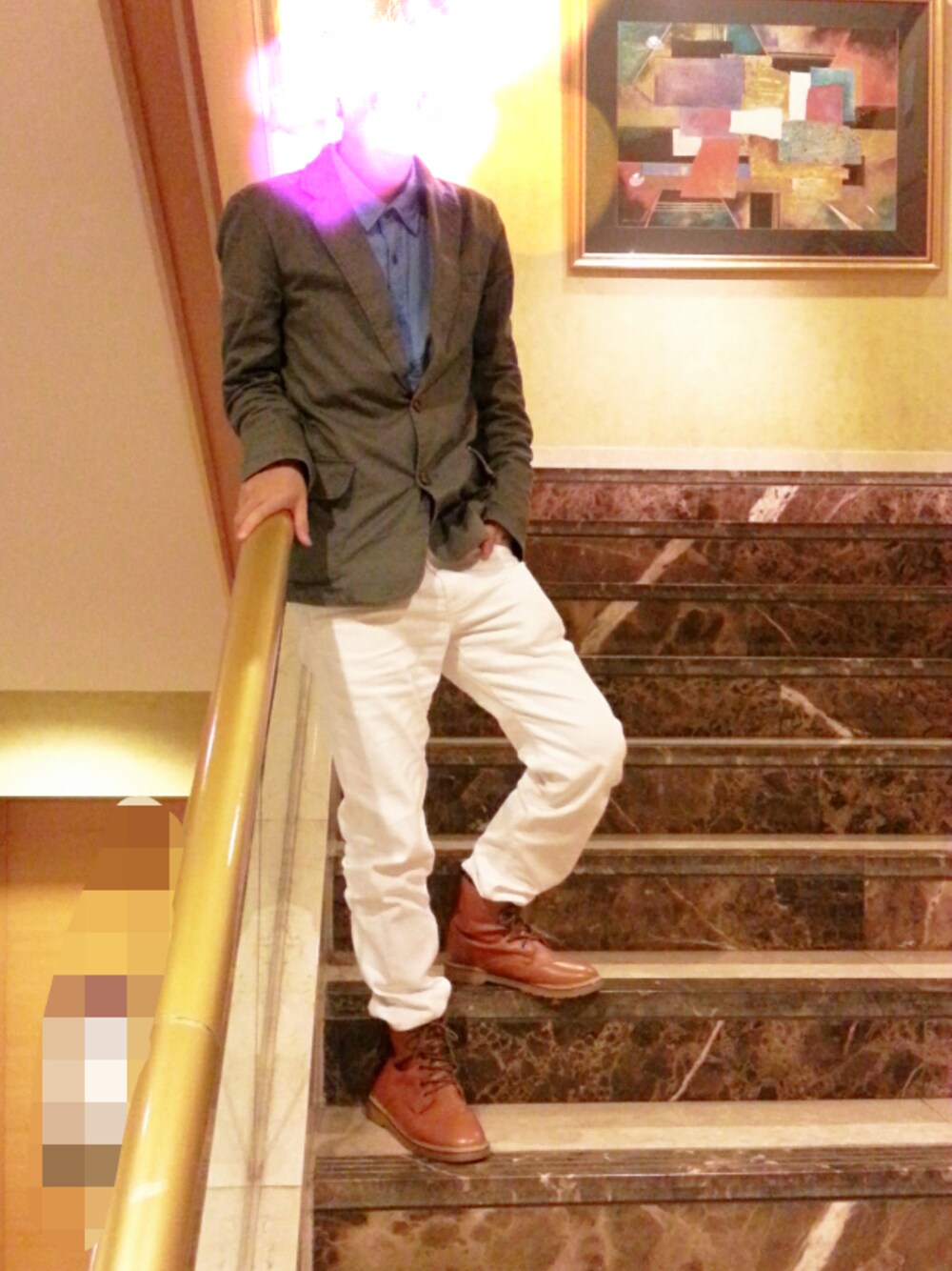 「FOREVER 21のアイテム（シャツ/ブラウス、ブルー系）」を使った、Kevinさん（メンズ・168cm）の夏コーディネートの1枚目の写真