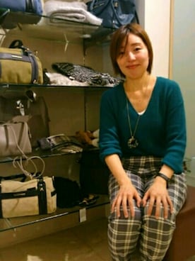 「ZUCCa（ズッカ）のアイテム」を使った、ひでさん（レディース・159cm）の秋コーディネート