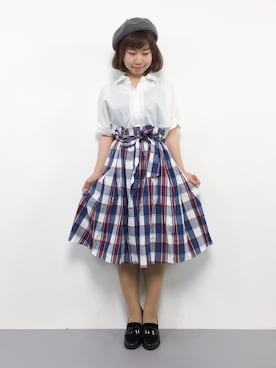 「きちんとスタイル」｜ノ  ン  タ  ンさん（レディース・153cm・20代）の夏コーディネート