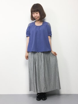 「Burner（バーナー）のアイテム」を使った、ノ  ン  タ  ンさん（レディース・153cm）の夏コーディネート
