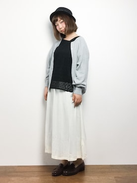 「Anisha（アニーシャ）のアイテム」を使った、ノ  ン  タ  ンさん（レディース・153cm）の夏コーディネート