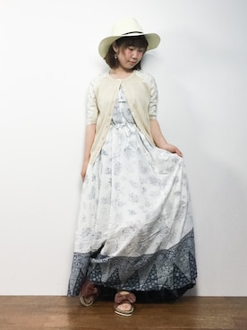 「d'un a dix（アナディス）のアイテム」を使った、ノ  ン  タ  ンさん（レディース・153cm）の夏コーディネート