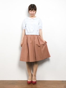 「きちんとスタイル」｜ノ  ン  タ  ンさん（レディース・153cm・20代）の夏コーディネート