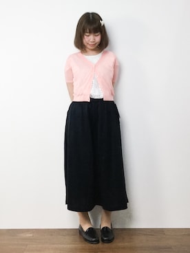 「きちんとスタイル」｜ノ  ン  タ  ンさん（レディース・153cm・20代）の夏コーディネート
