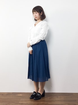 「きちんとスタイル」｜ノ  ン  タ  ンさん（レディース・153cm・20代）の夏コーディネート