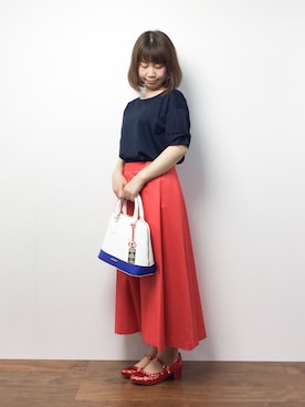「きちんとスタイル」｜ノ  ン  タ  ンさん（レディース・153cm・20代）の夏コーディネート