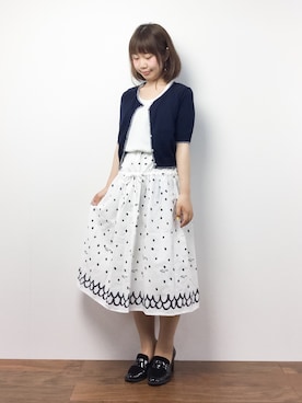 「きちんとスタイル」｜ノ  ン  タ  ンさん（レディース・153cm・20代）の夏コーディネート